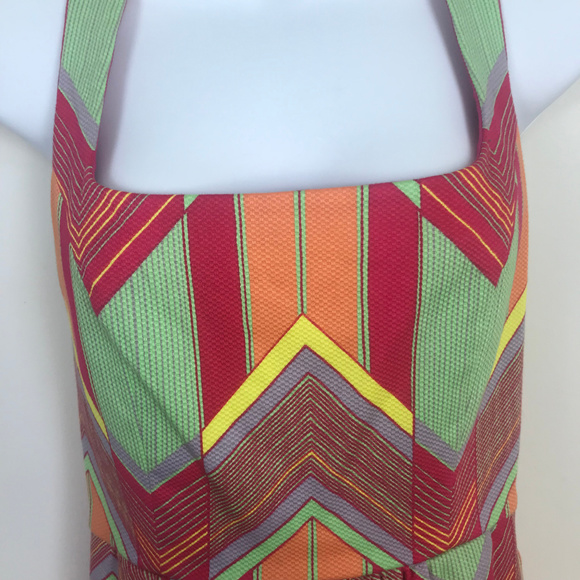 Judith March Pink Multicolored  Strap Backed Dress - Picture 4 of 7